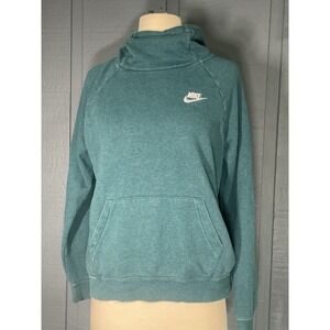 Nike Classic Logo Turquoise Hoodie Women's Size S